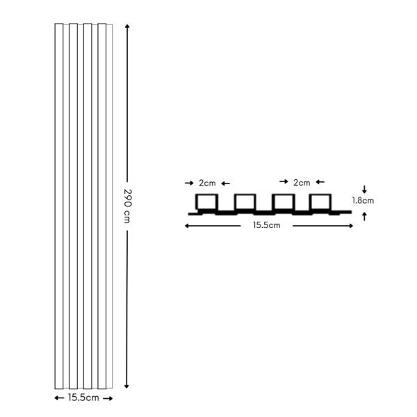 Lambrín interior Slim