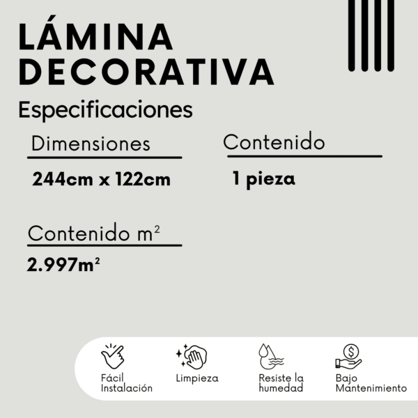 Lámina decorativa